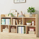 Rectangular Closed Back Natural Pine Standard Bookcase Image - 3