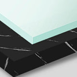 Rectangular Coffee Table with Black Metal Four Legs Image - 12
