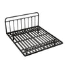 Rectangular Metal Black Queen Open-Frame Bed with Legs Image - 2