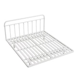 Rectangular Metal Black Queen Open-Frame Bed with Legs Image - 3