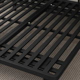 Rectangular Metal Black Queen Open-Frame Bed with Legs Image - 9
