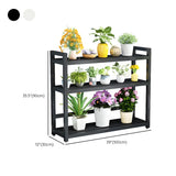 Rectangular Metal Indoor Waterproof Plant Stand Black Image - 23