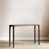 Rectangular Walnut Wood Auburn Entryway Console Table Image - 1
