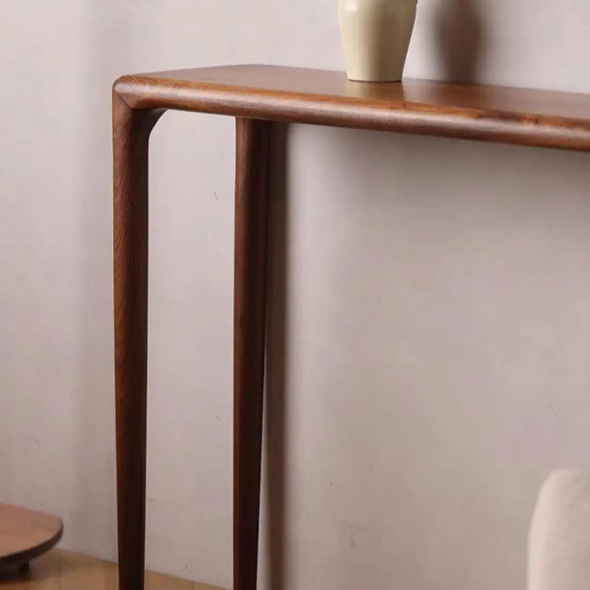 Rectangular Walnut Wood Auburn Entryway Console Table Image - 10