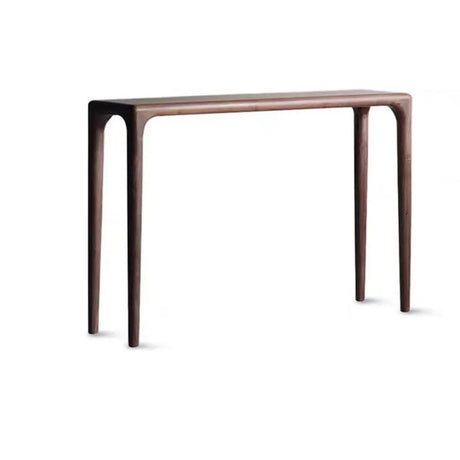 Rectangular Walnut Wood Auburn Entryway Console Table Image - 2