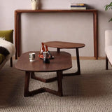 Rectangular Walnut Wood Auburn Entryway Console Table Image - 4
