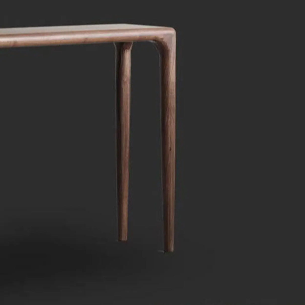 Rectangular Walnut Wood Auburn Entryway Console Table Image - 9