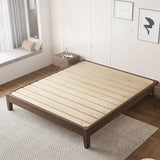 Rectangular Wooden Brown Queen Storage Bed with Mattress Image - 4