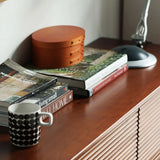 Rectangular Wooden Brown Storage Dresser with Drawers Image - 4