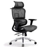 Red Ergonomic Mesh Adjustable Office Chair with Headrest Image - 6