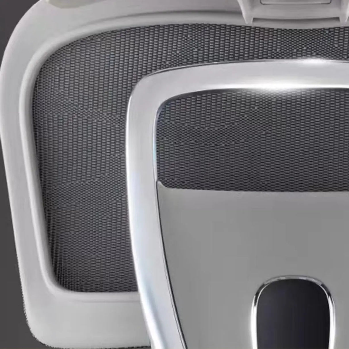 Red Ergonomic Mesh Adjustable Office Chair with Headrest Image - 11