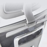 Red Ergonomic Mesh Adjustable Office Chair with Headrest Image - 13