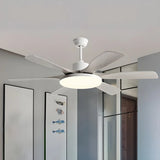 Remote 6 Blades Dimming Modern Ceiling Fan with Light Image - 6