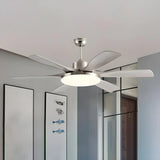 Remote 6 Blades Dimming Modern Ceiling Fan with Light Image - 8