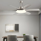 Remote 6 Blades Dimming Modern Ceiling Fan with Light Image - 9