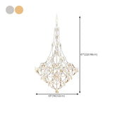 Remote Control Crystal Empire LED Foyer Chandelier Image - 12