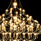 Remote Control Crystal Empire LED Foyer Chandelier Image - 8