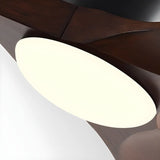Remote Control Walnut LED Ceiling Fan with Light Fixture Image - 13