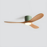 Remote Control Walnut LED Ceiling Fan with Light Fixture Image - 8