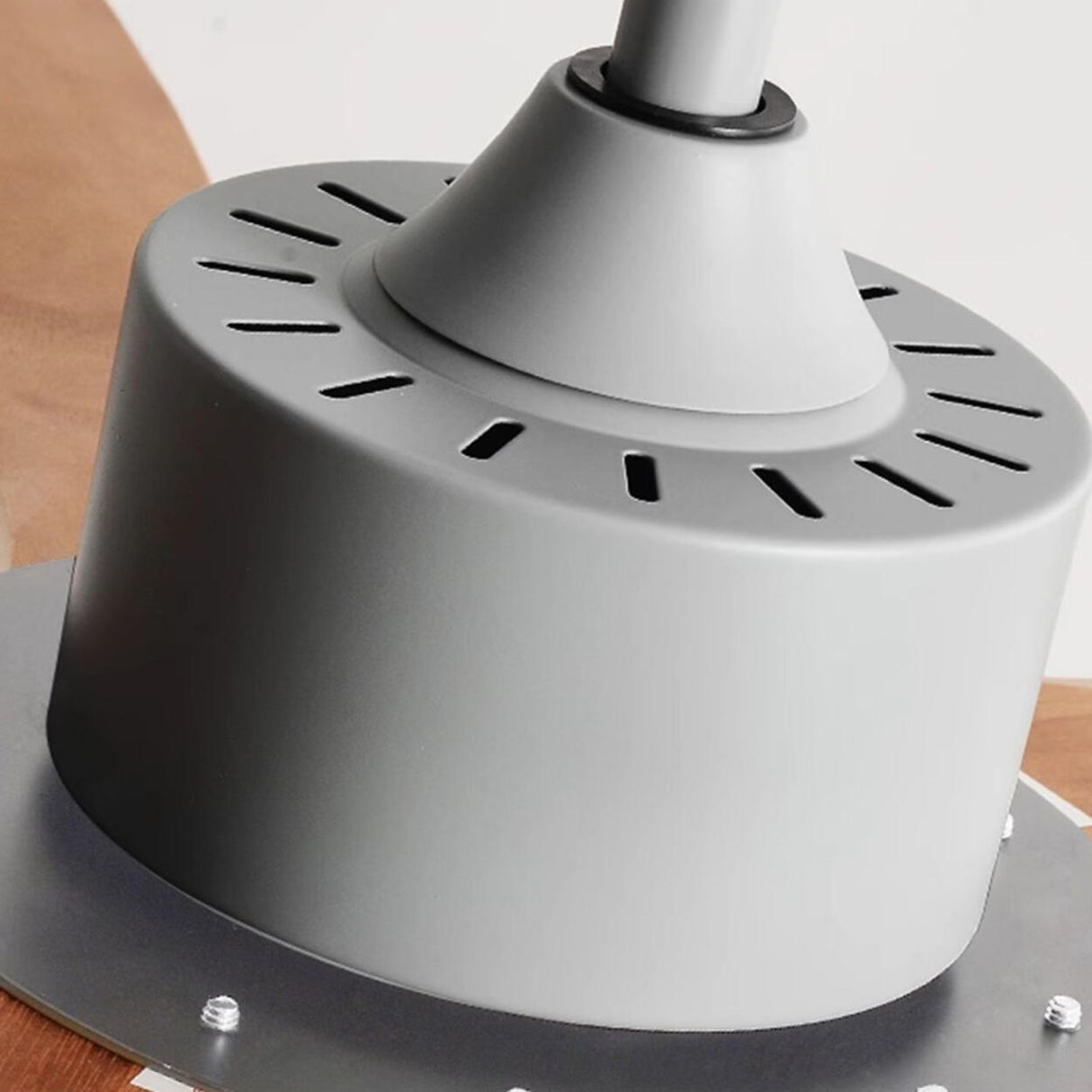 Remote Modern Simple 5 Wood Blades Ceiling Fan Light Image - 11