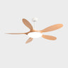 Remote Simple 5 Blade Wood LED Ceiling Fan with Light Image - 8