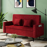 Removable Cotton Linen Tight Back Storage Loveseat Image - 11