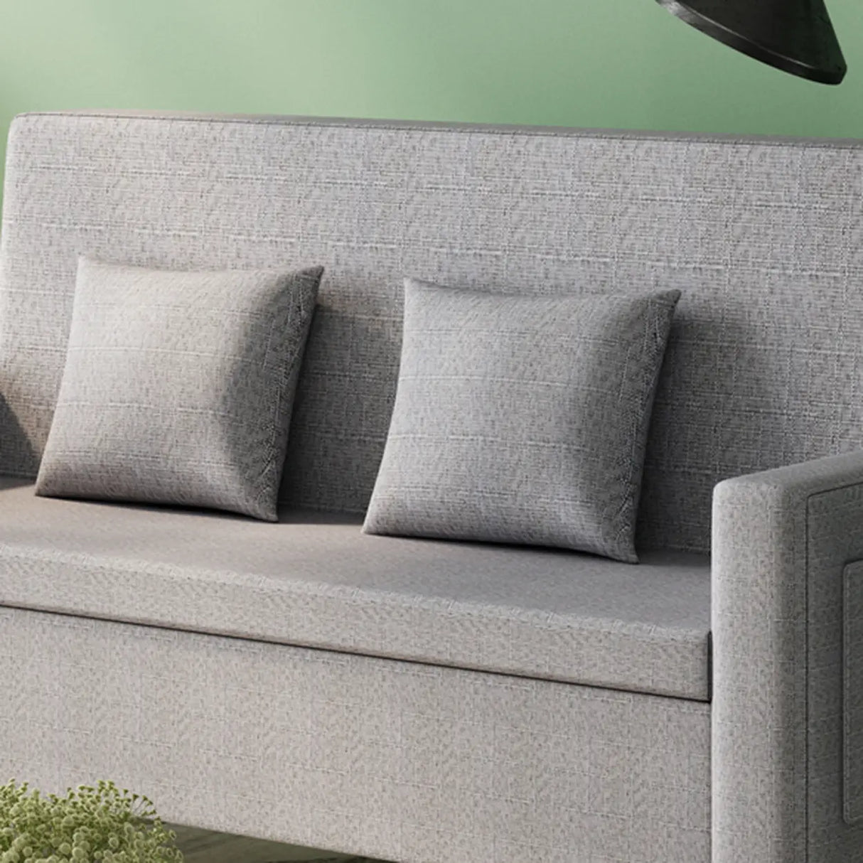 Removable Cotton Linen Tight Back Storage Loveseat Image - 12