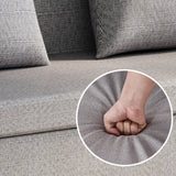 Removable Cotton Linen Tight Back Storage Loveseat Image - 14