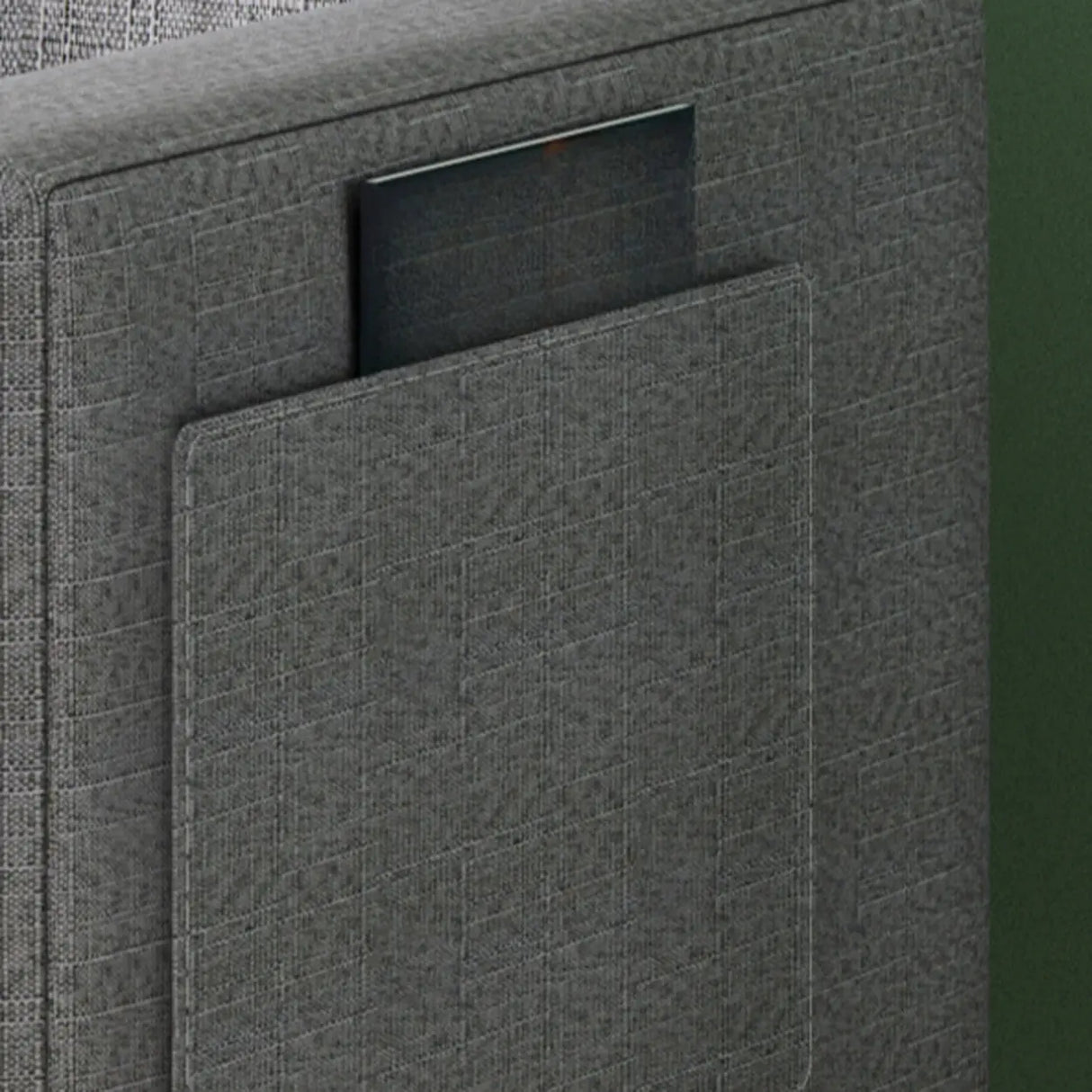 Removable Cotton Linen Tight Back Storage Loveseat Image - 16