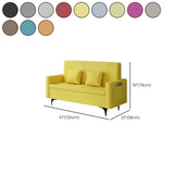 Removable Cotton Linen Tight Back Storage Loveseat Image - 24