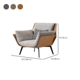 Removable Cushions Corduroy Fixed Back Accent Chair #size