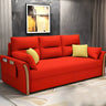 Removable Cushions Cotton Blend Flared Arm Sofa Bed Image - 15