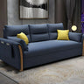 Removable Cushions Cotton Blend Flared Arm Sofa Bed Image - 4