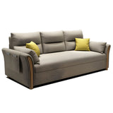 Removable Cushions Cotton Blend Flared Arm Sofa Bed Image - 5