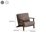 Removable Cushions Khaki Pillow Back Accent Chair Image - 17