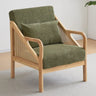Removable Cushions Leather Split Back Accent Chair Image - 9