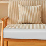 Removable Cushions Off-White Loose Back Arm Chair Image - 4