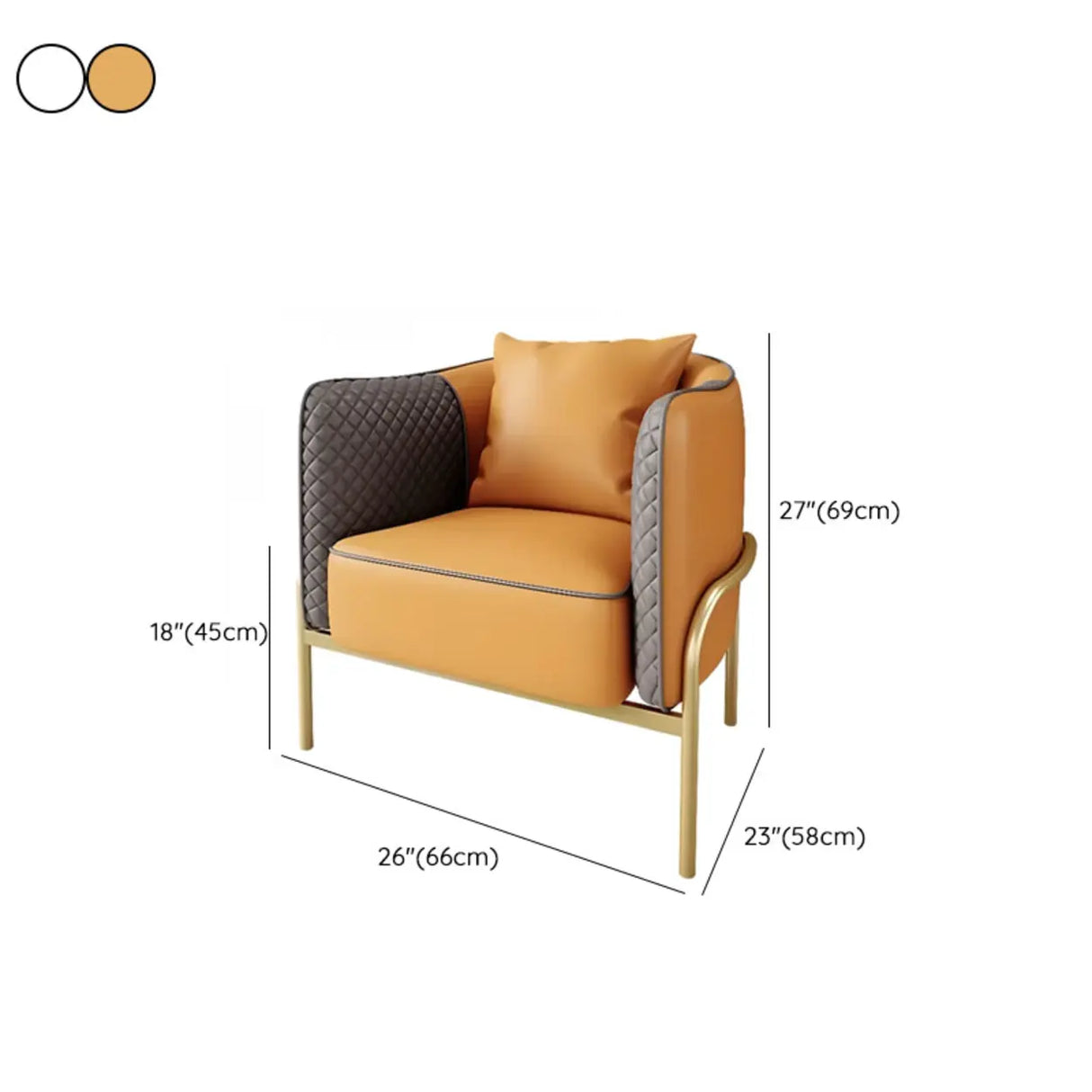 Removable Cushions Scratch Resistant Leather Sofa 