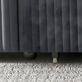 Removable Cushions Square Arm Sofa Bed with Slipcover Image - 8