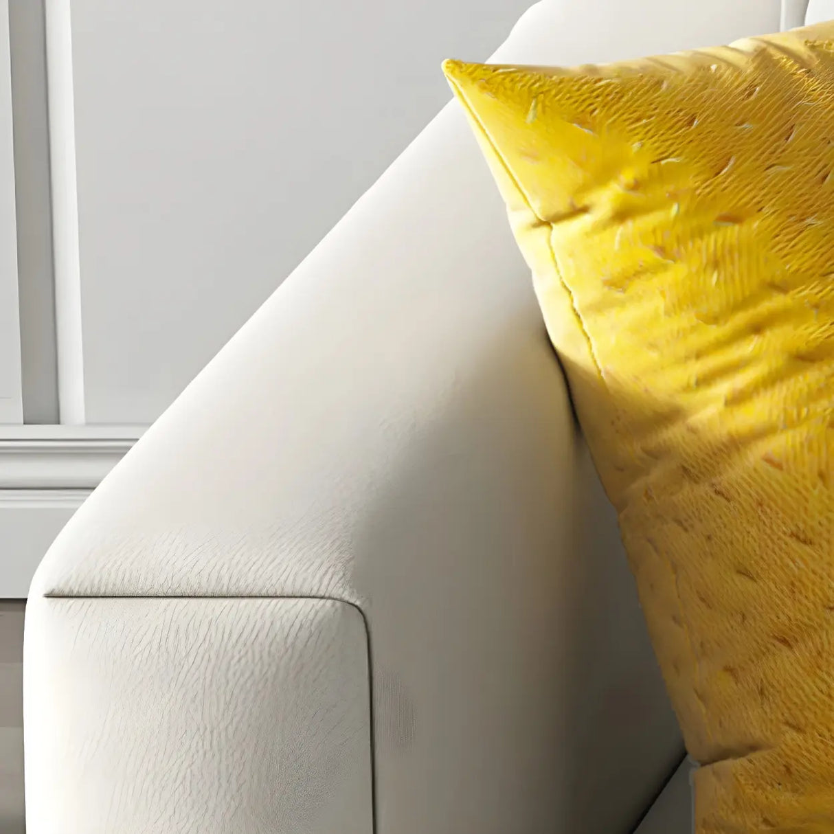 Removable Cushions Square Arm Sofa Bed with Slipcover Image - 9