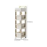 Removable Freestanding White Utility Cart with Handle Image - 20