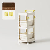 Removable Freestanding White Utility Cart with Handle Image - 12