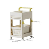Removable Freestanding White Utility Cart with Handle Image - 17