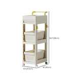 Removable Freestanding White Utility Cart with Handle Image - 18