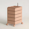 Removable Plastic Vertical Filing Cabinet with Drawers Image - 13