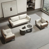 Removable Waterproof Leather Upholstered Back Sofa Image - 1