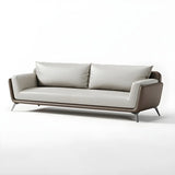 Removable Waterproof Leather Upholstered Back Sofa Image - 13