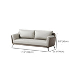 Removable Waterproof Leather Upholstered Back Sofa Image - 16