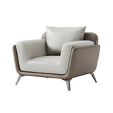 Removable Waterproof Leather Upholstered Back Sofa Image - 2