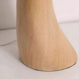 Resin Modern White Pleated Curved Tree Floor Lamp Image - 11